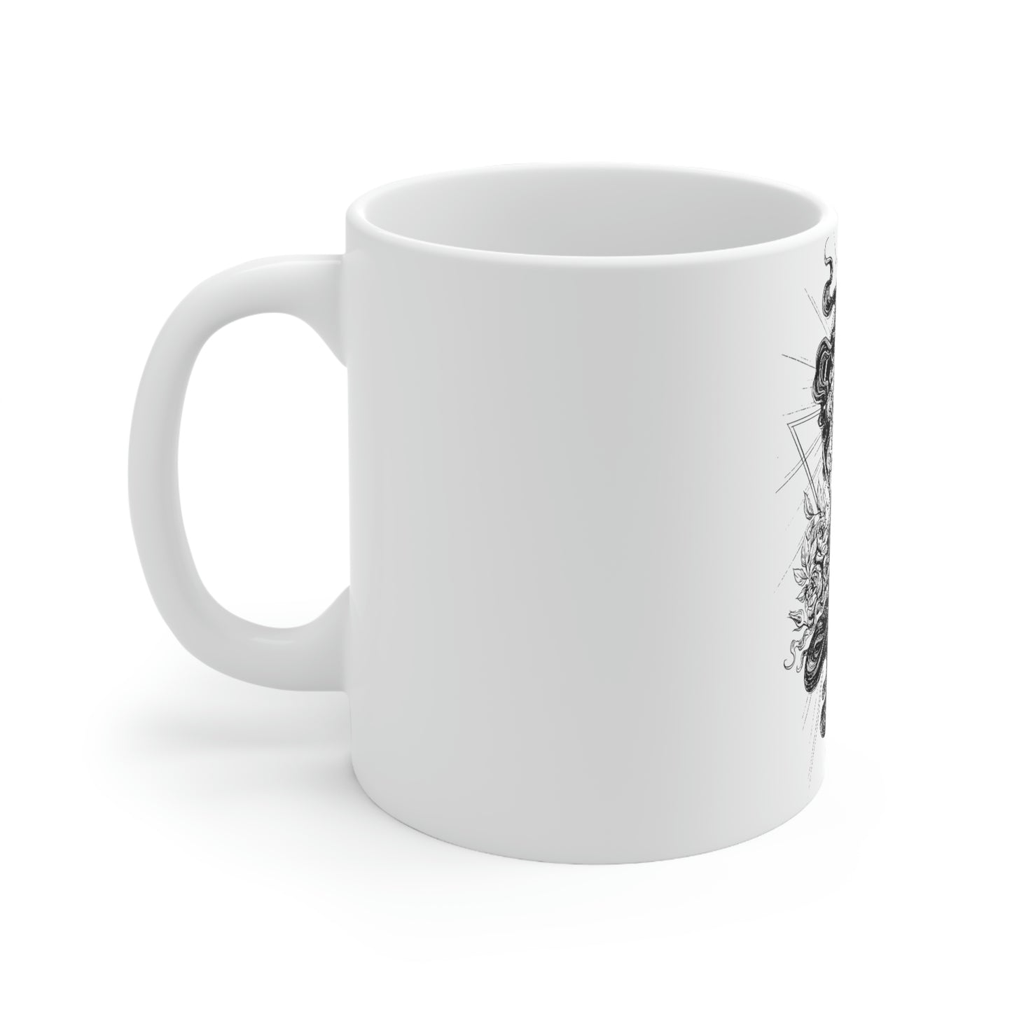 Dark Aesthetic White Ceramic Mug