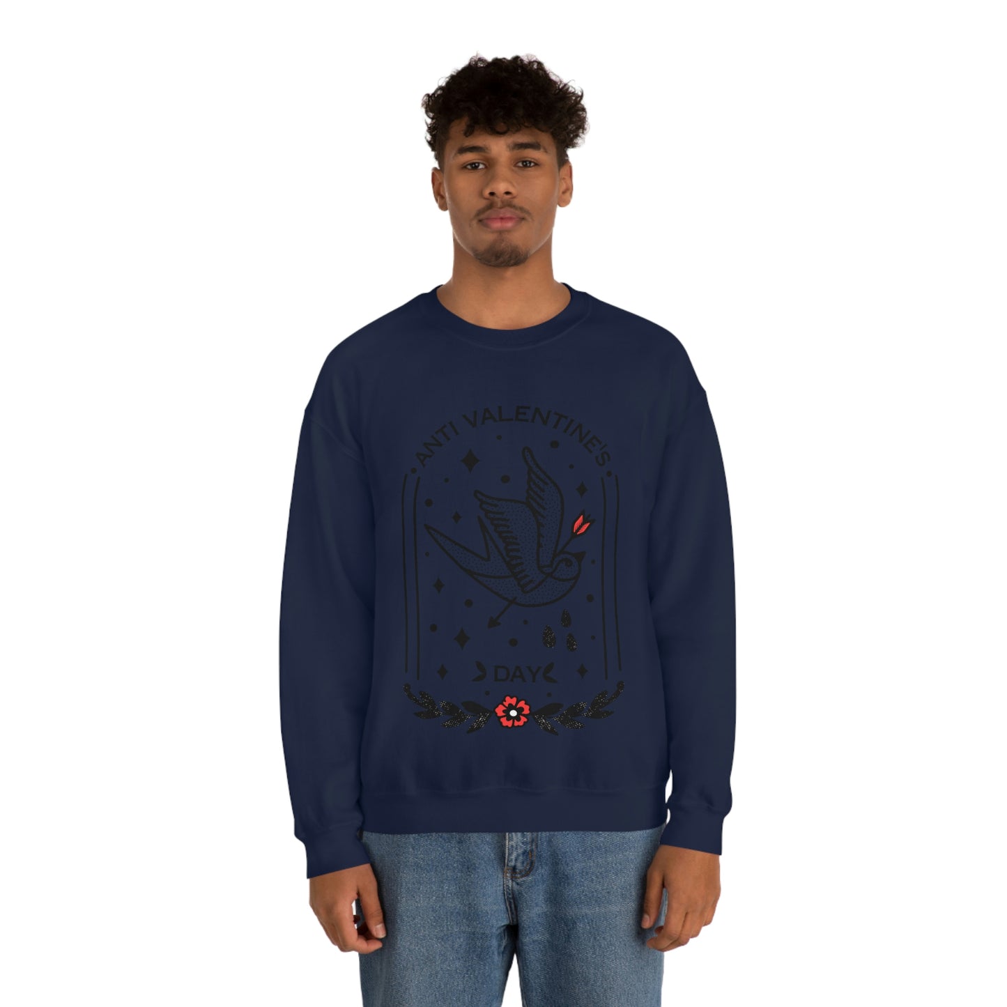 Anti Valentines Day Tattoo Aesthetic Sweatshirt