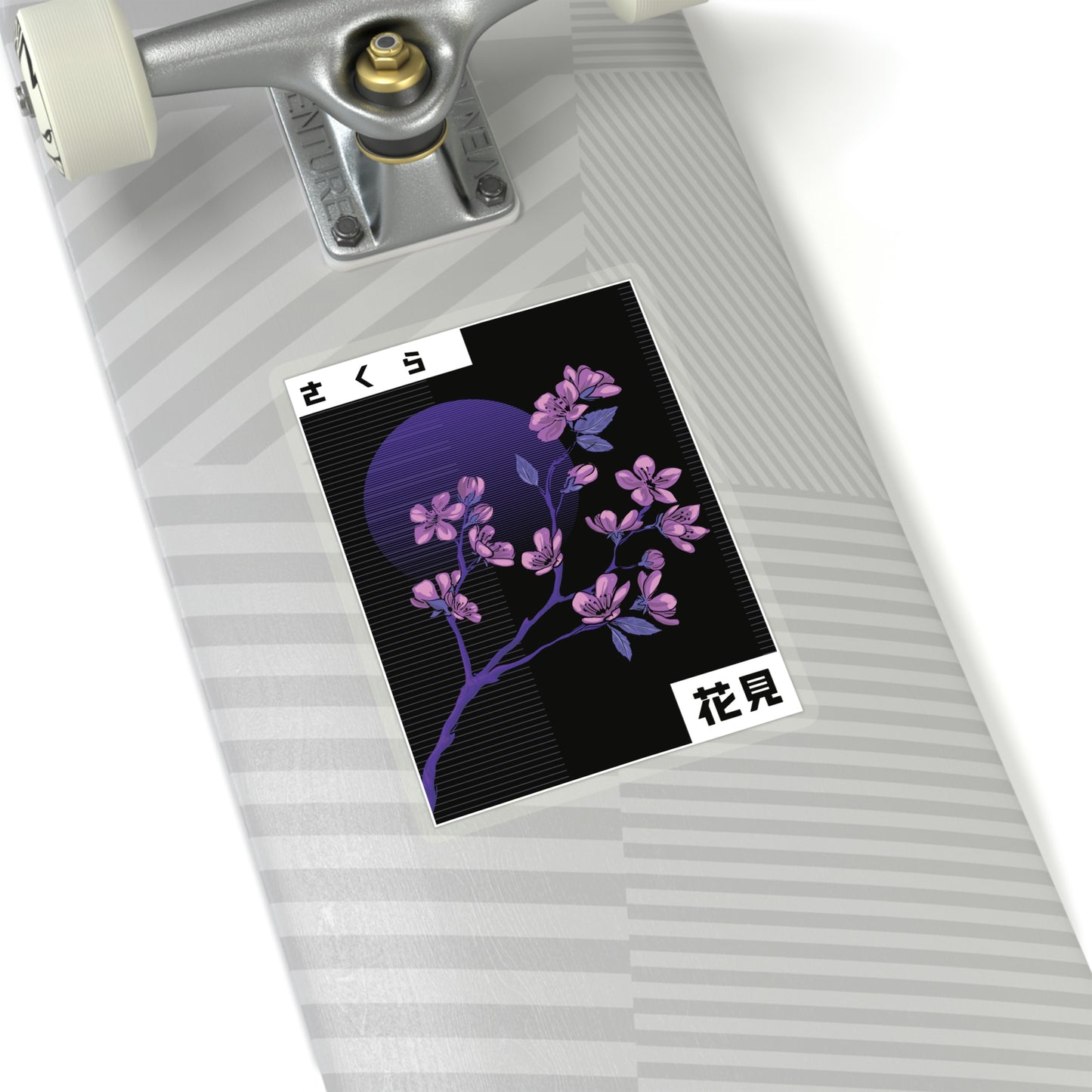 Indie Japanese Art Flower Blossom Graphic Sticker