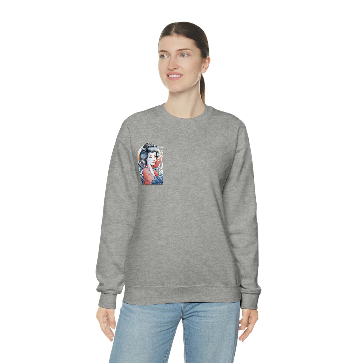 Indie Japanese Art, Japan Streeetwear Geisha Sweatshirt