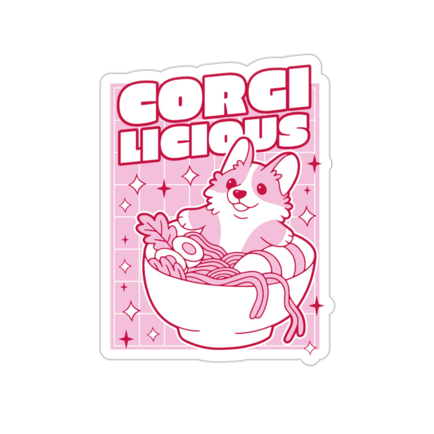 Japanese Aesthetic Corgilicious Cute Sticker