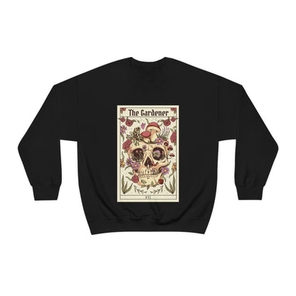 Tarot Card The Gardener Skull Sweatshirt