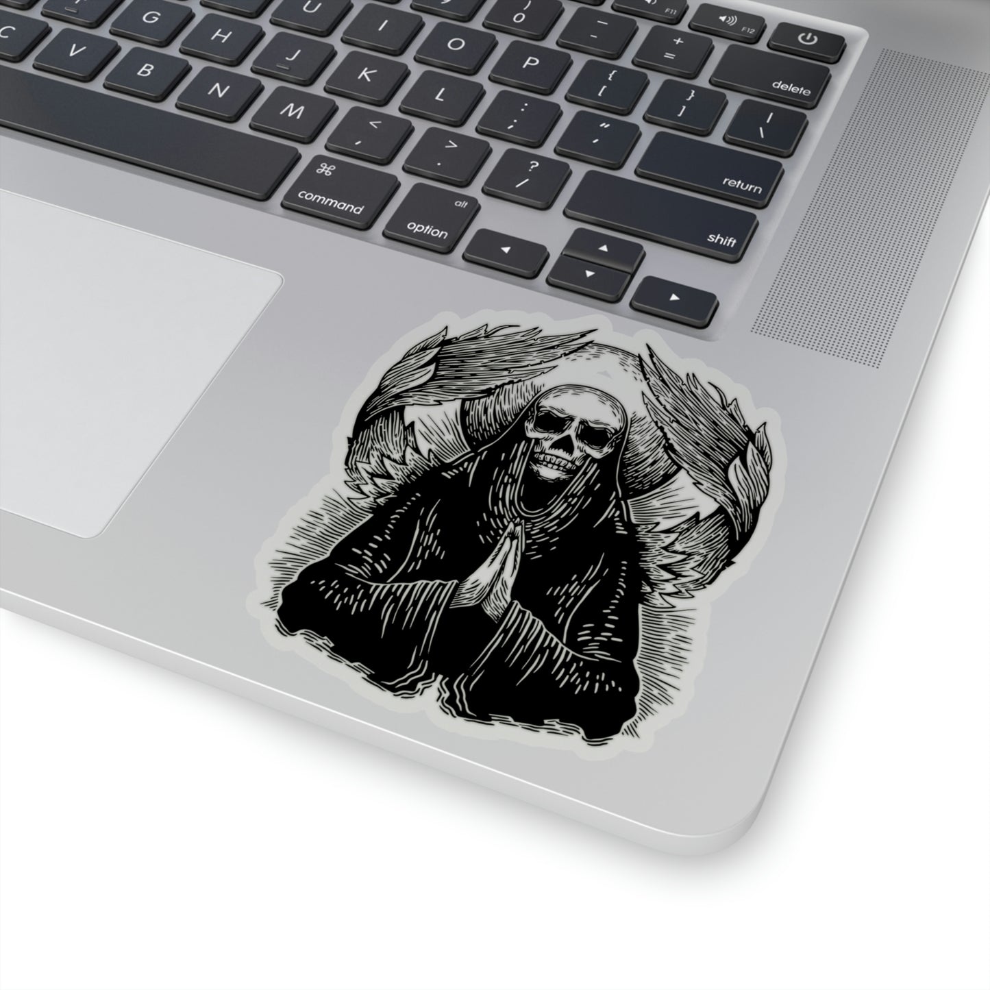 Angel Skull, Goth Aesthetic Sticker