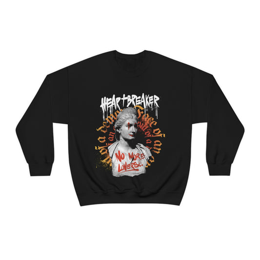 Heartbreaker Greek Statue Graffiti, Y2k Aesthetic Sweatshirt