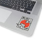 Japanese Aesthetic Redmoon Sticker
