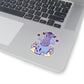 Pastel Goth Dog On Skull Goth Aesthetic Sticker