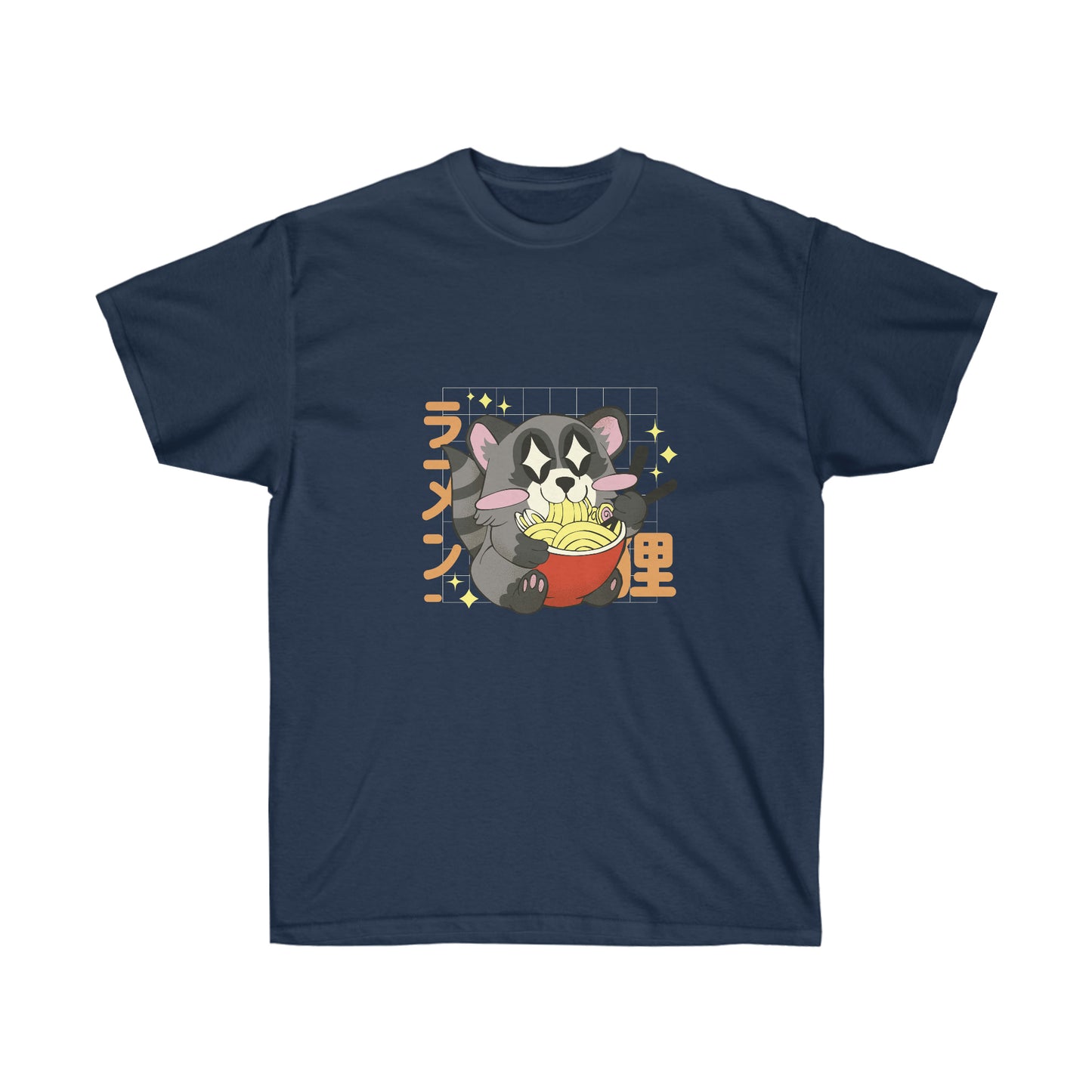 Kawaii Aesthetic, Yami Kawaii Racoon Ramen T-Shirt