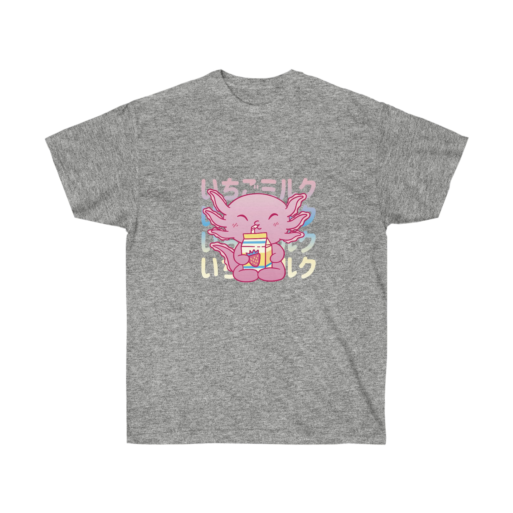 Kawaii Sweatshirt, Kawaii Clothing, Kawaii Clothes, Yami Kawaii, Pastel Kawaii Cute Strawberry Milk Axolotl Sweatshirt T-Shirt