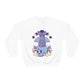 Pastel Goth Dog On Skull Goth Aesthetic Sweatshirt
