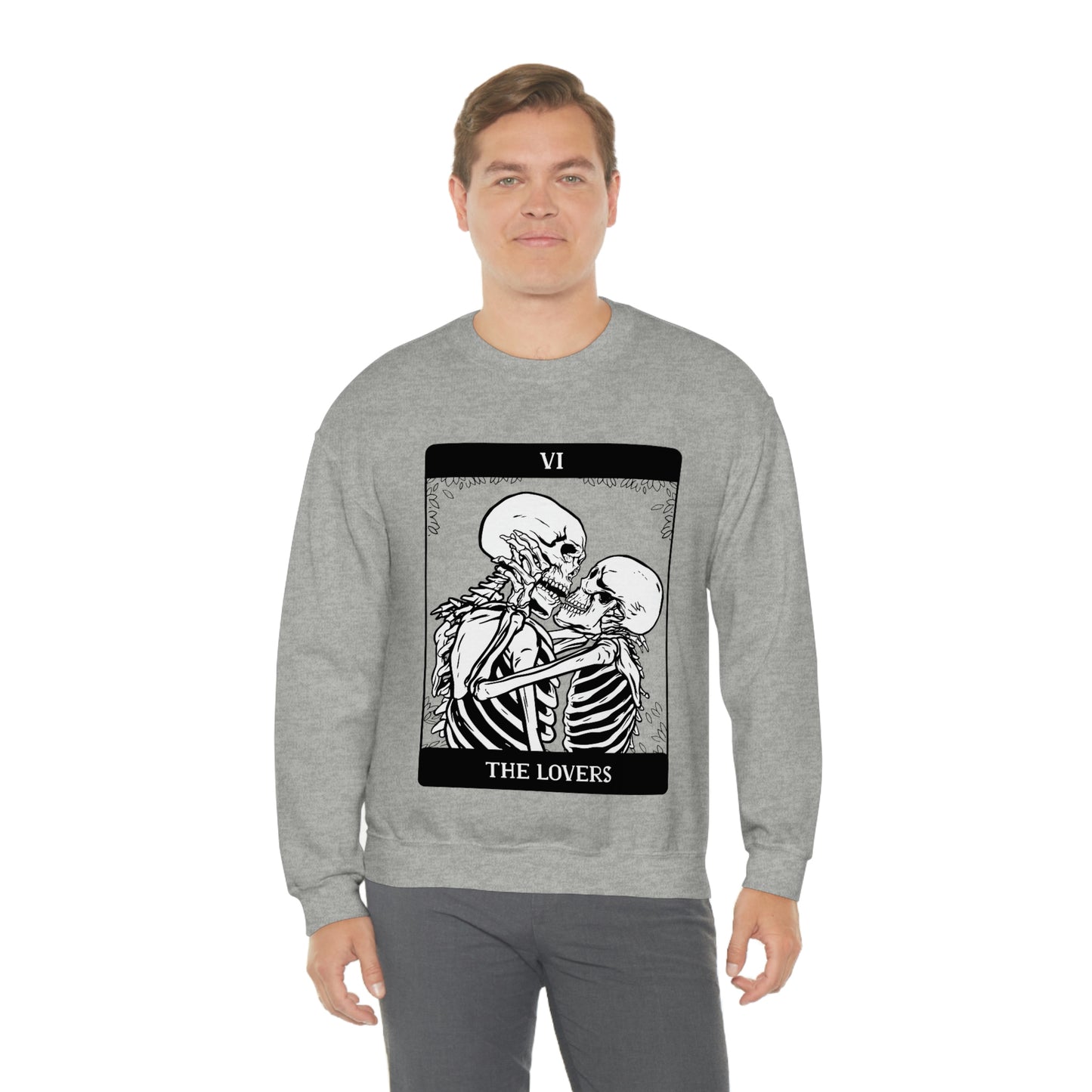 The Lovers Tarrot Card Goth Aesthetic Sweatshirt