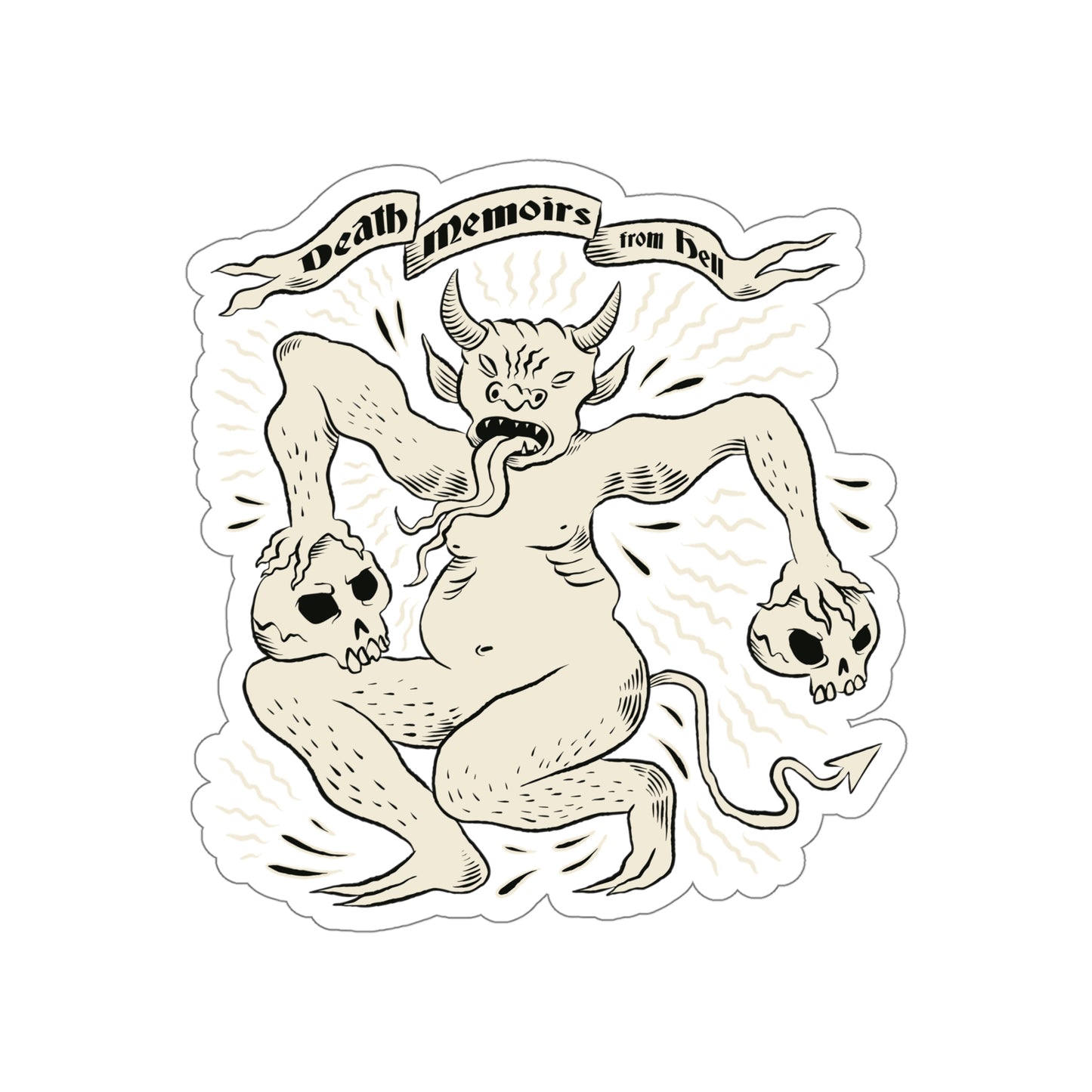 Dar Magic Demon Goth Aesthetic Sticker