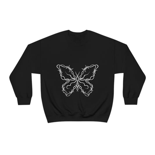 Barbwire Butterfly Y2k Aesthetic Sweatshirt