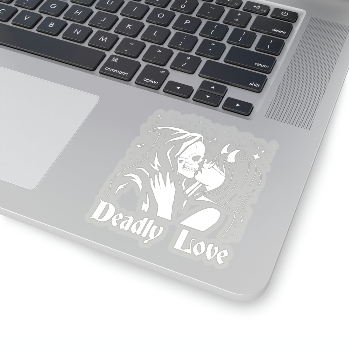 Deadly Love Skeleton Goth Aesthetic Sticker