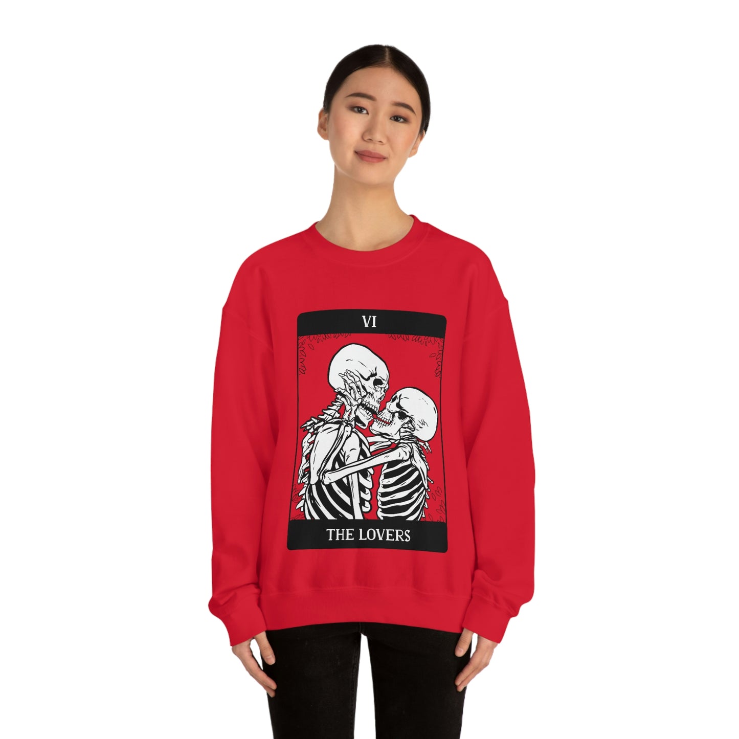 The Lovers Tarrot Card Goth Aesthetic Sweatshirt