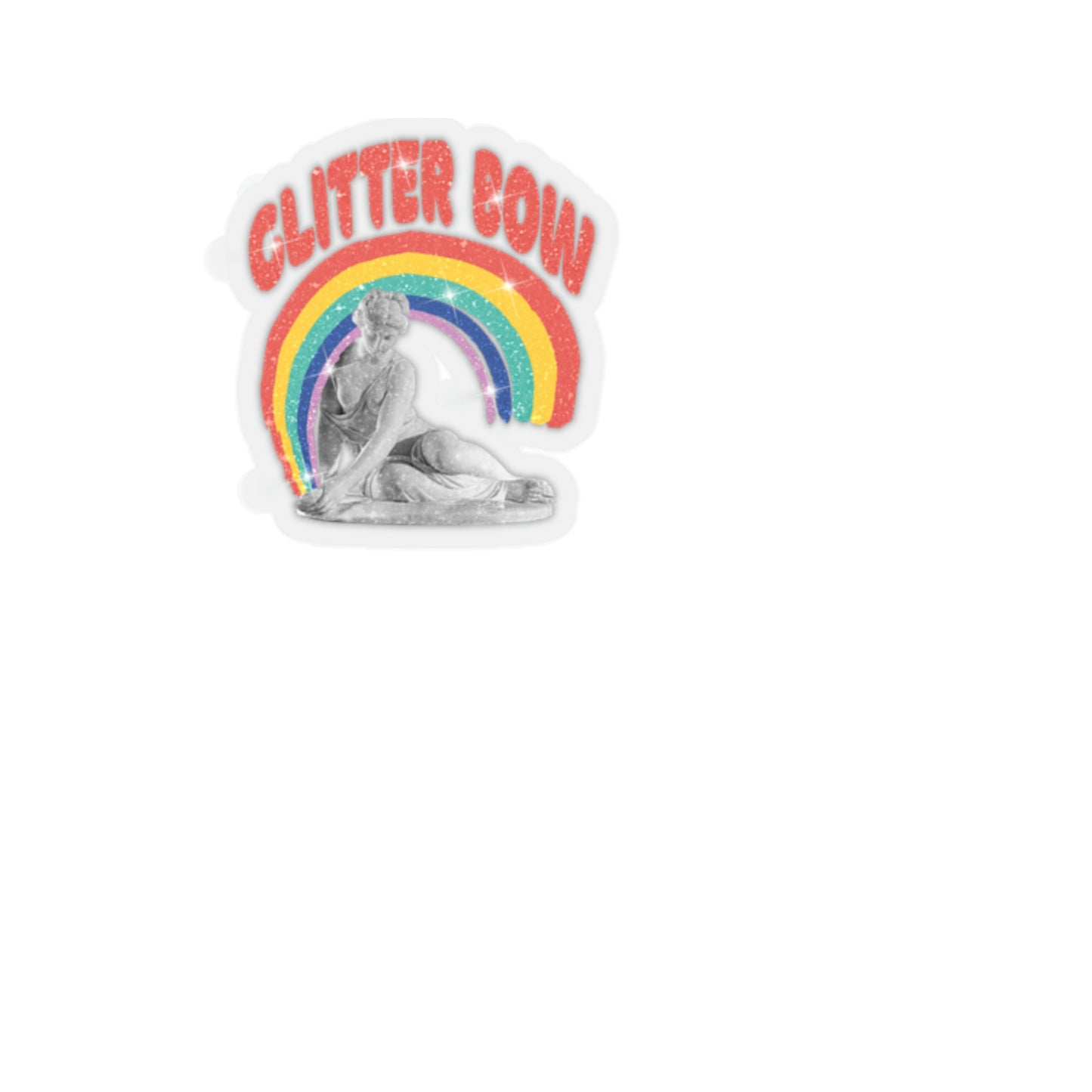 Glitter Bow Y2k Aesthetic Sticker