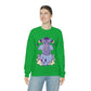 Pastel Goth Dog On Skull Goth Aesthetic Sweatshirt