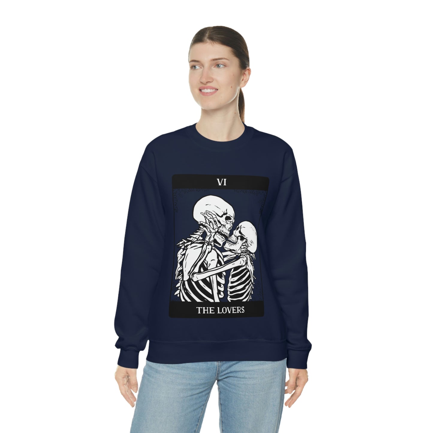 The Lovers Tarrot Card Goth Aesthetic Sweatshirt