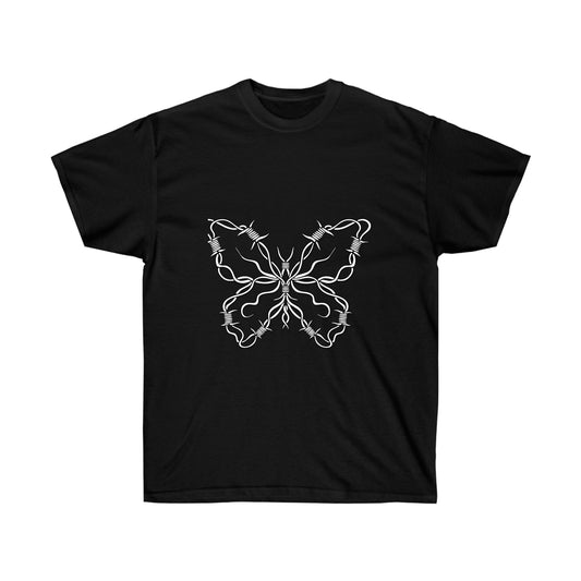 Barbwire Butterfly Y2k Aesthetic T-Shirt