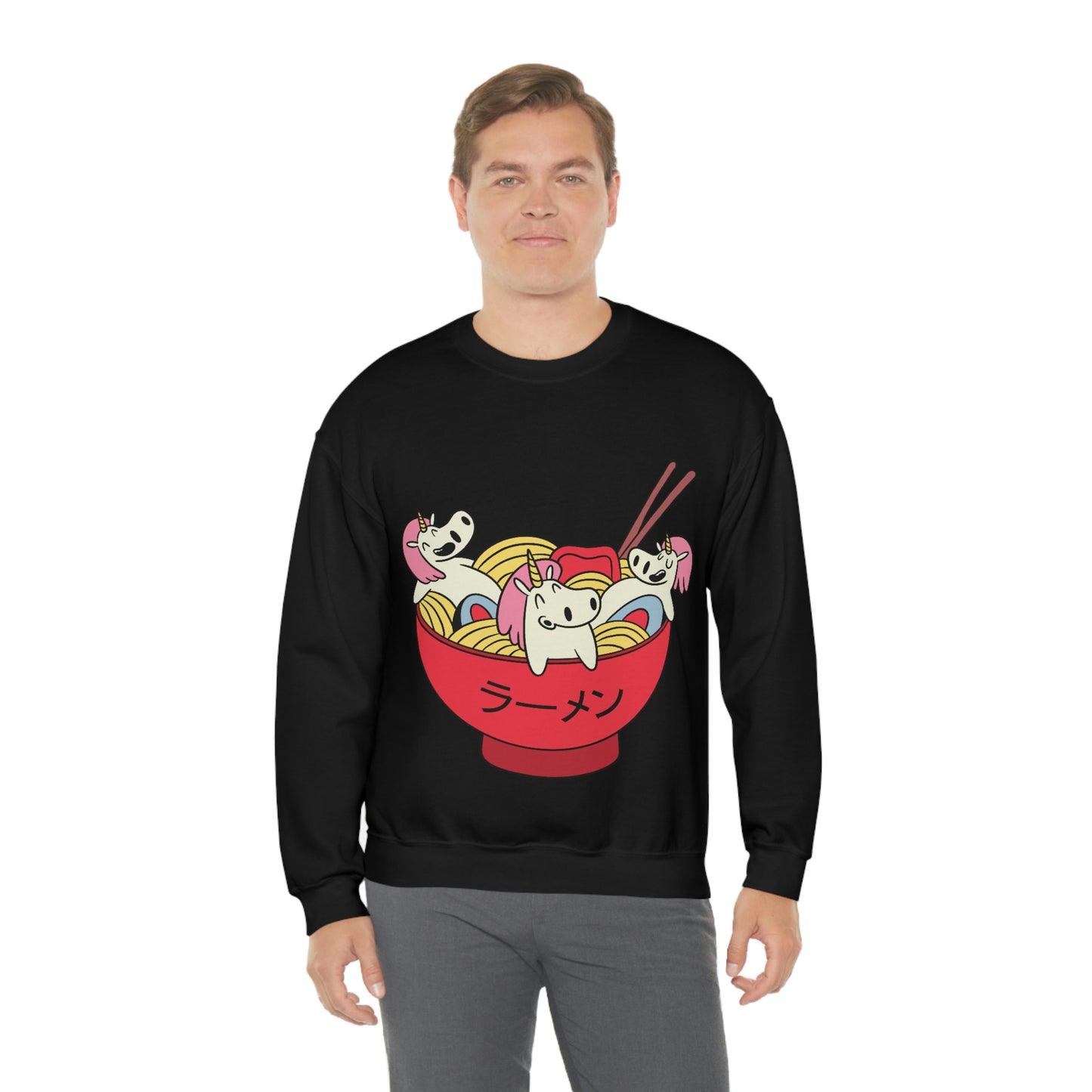 Japanese Aesthetic Unicorn In Ramen Sweatshirt