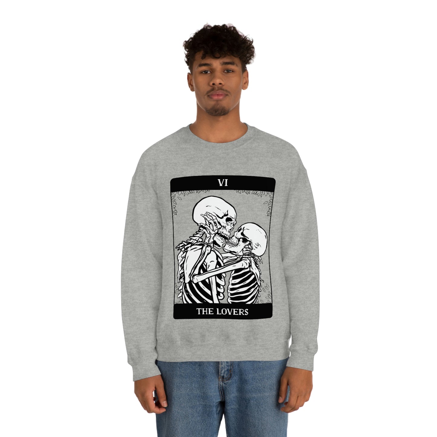 The Lovers Tarrot Card Goth Aesthetic Sweatshirt