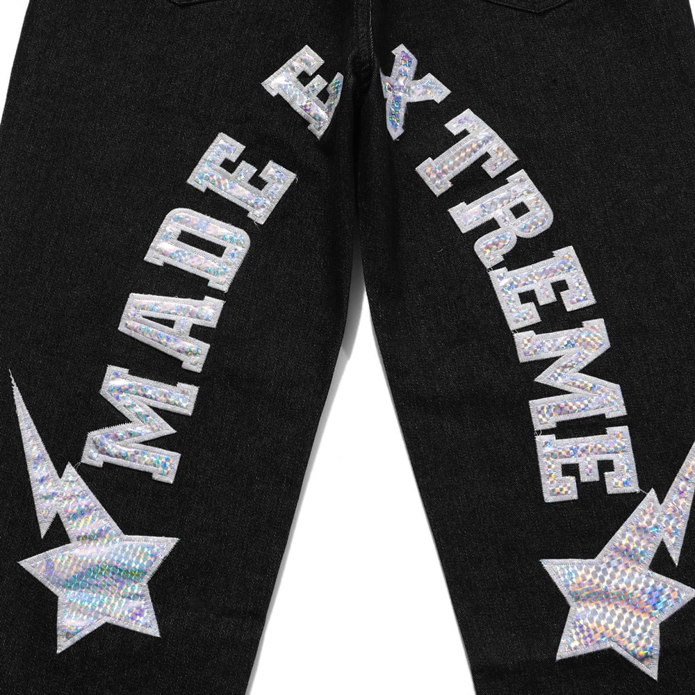 High Street Letter Star Patchwork Pants Y2k Streetwear