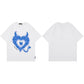 Streetwear T-Shirt Devil Horn Heart Graphic