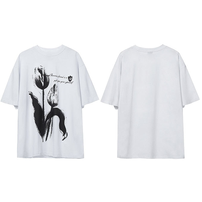 T-Shirt Streetwear Tulip Graphic