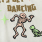 Streetwear T-Shirt Skeleton Graphic