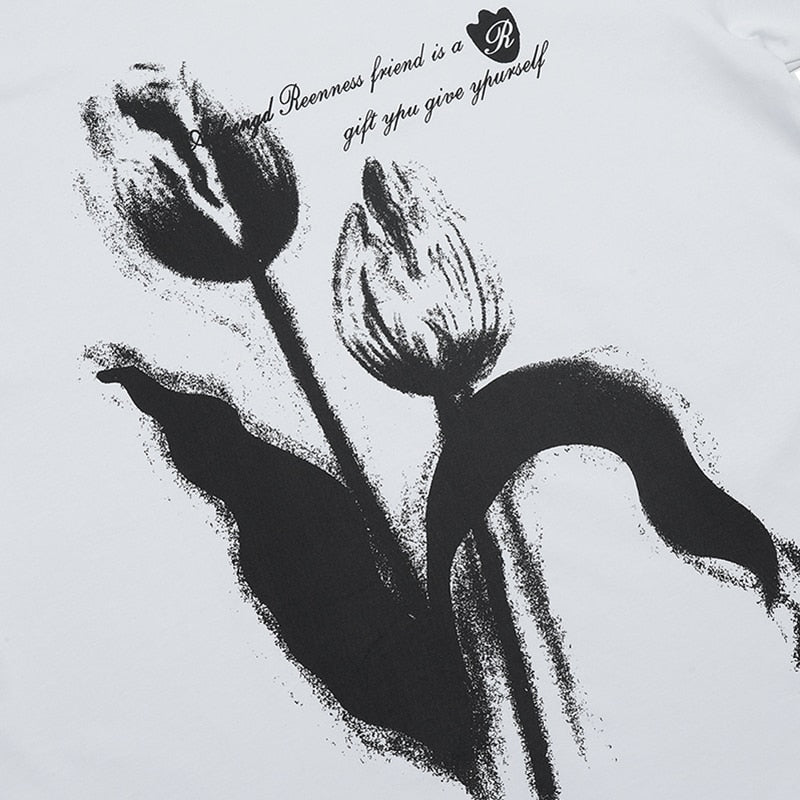 T-Shirt Streetwear Tulip Graphic