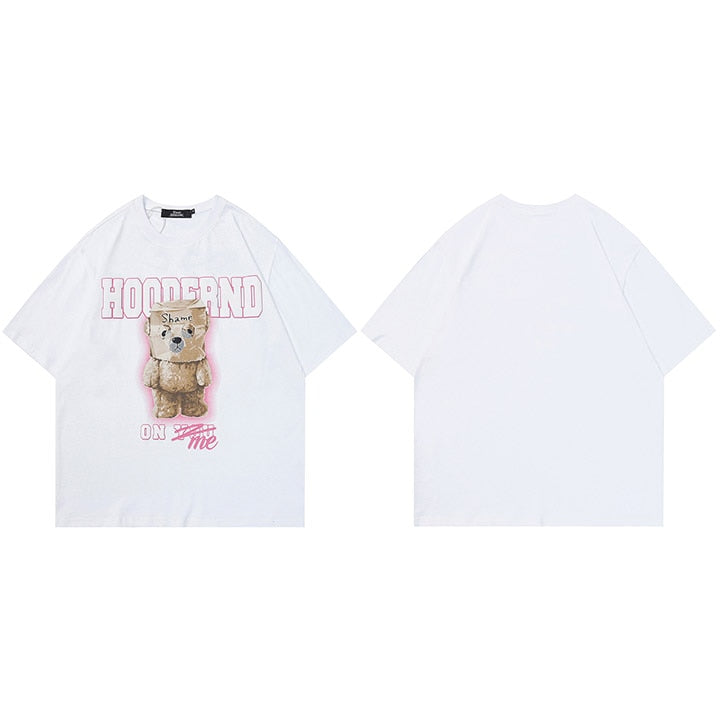 Streetwear Bear Graphic T-Shirt