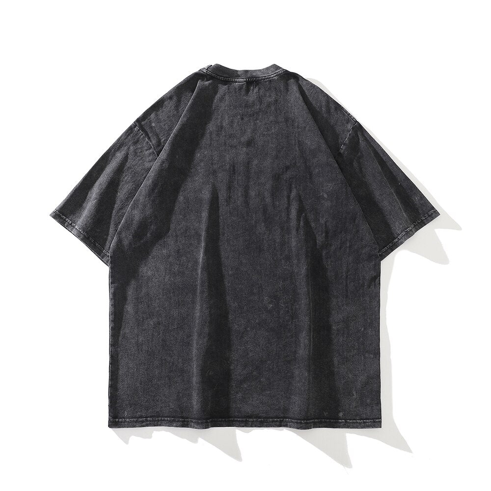 Oversize Goth T Shirt Streetwear Y2k