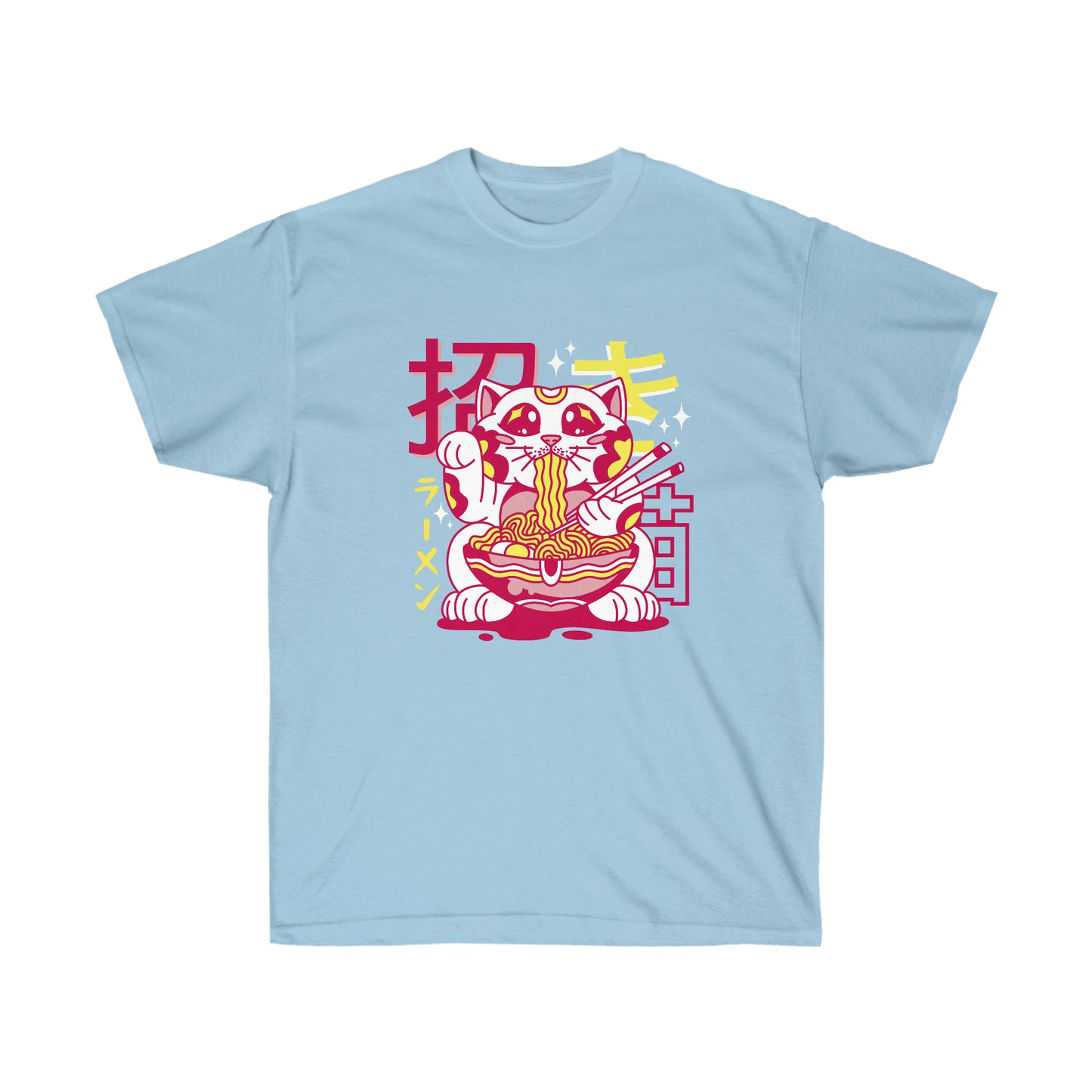 Kawaii Aesthetic Cute Catmane Ramen T-Shirt