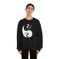 Ying Yang Skulls, Goth Aesthetic Sweatshirt
