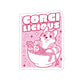 Japanese Aesthetic Corgilicious Cute Sticker
