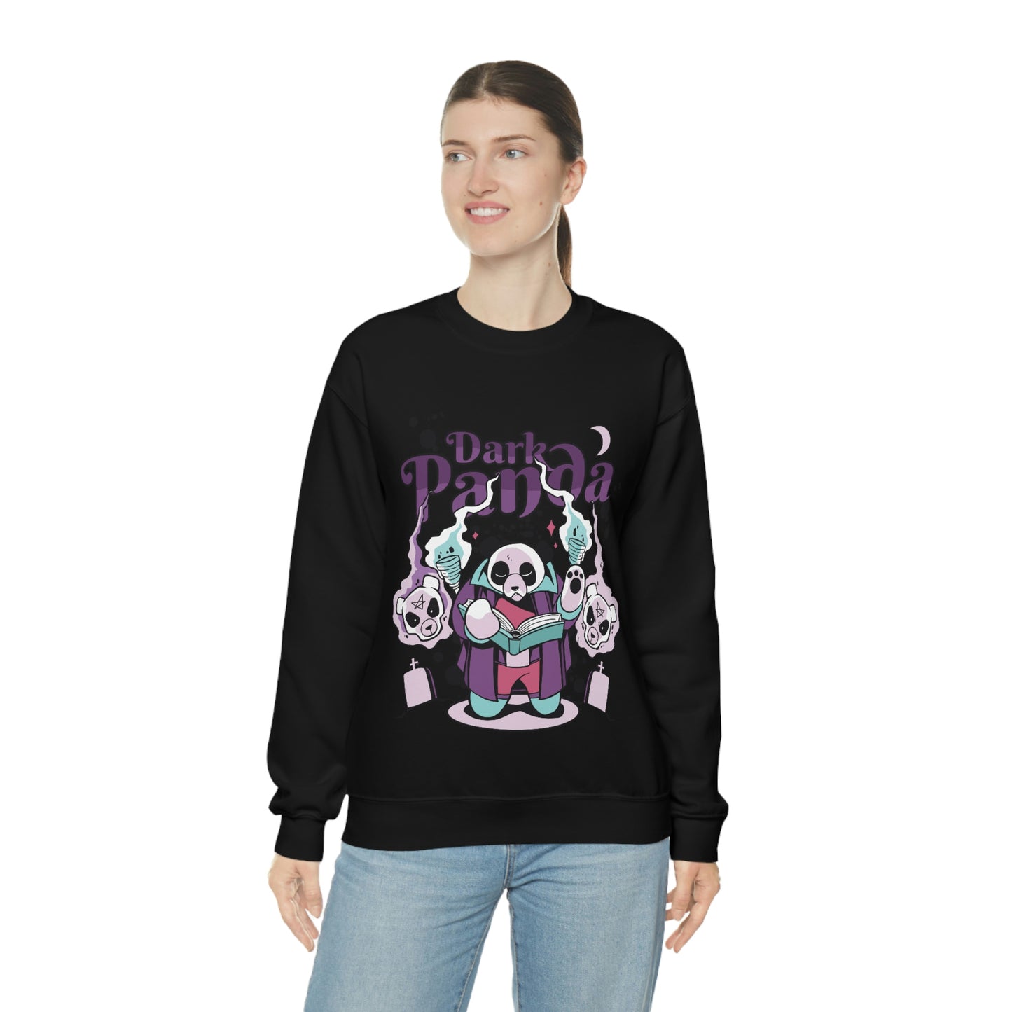 Dark Panda Pastel Goth Aesthetic Sweatshirt