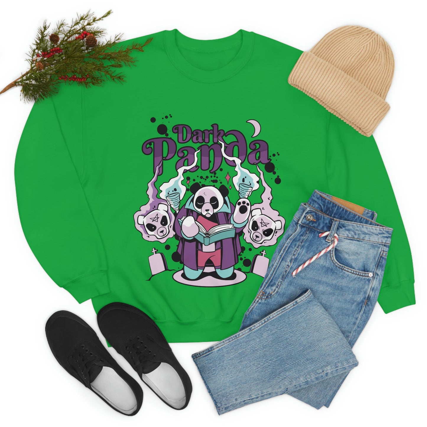 Dark Panda Pastel Goth Aesthetic Sweatshirt