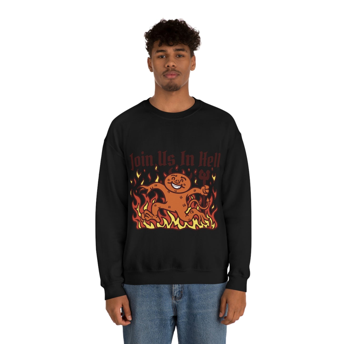 Join Us In Hell Cute Demon, Goth Aesthetic Sweatshirt