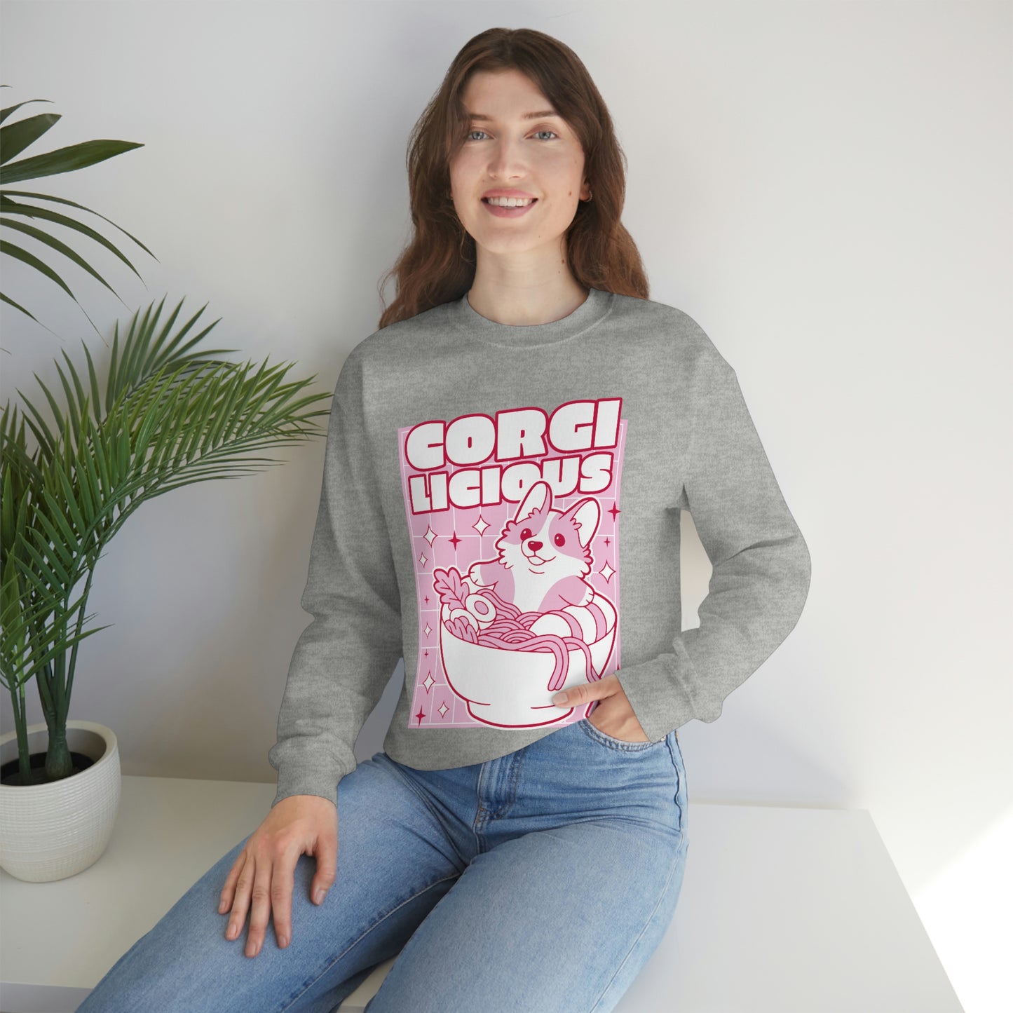 Japanese Aesthetic Corgilicious Cute Sweatshirt