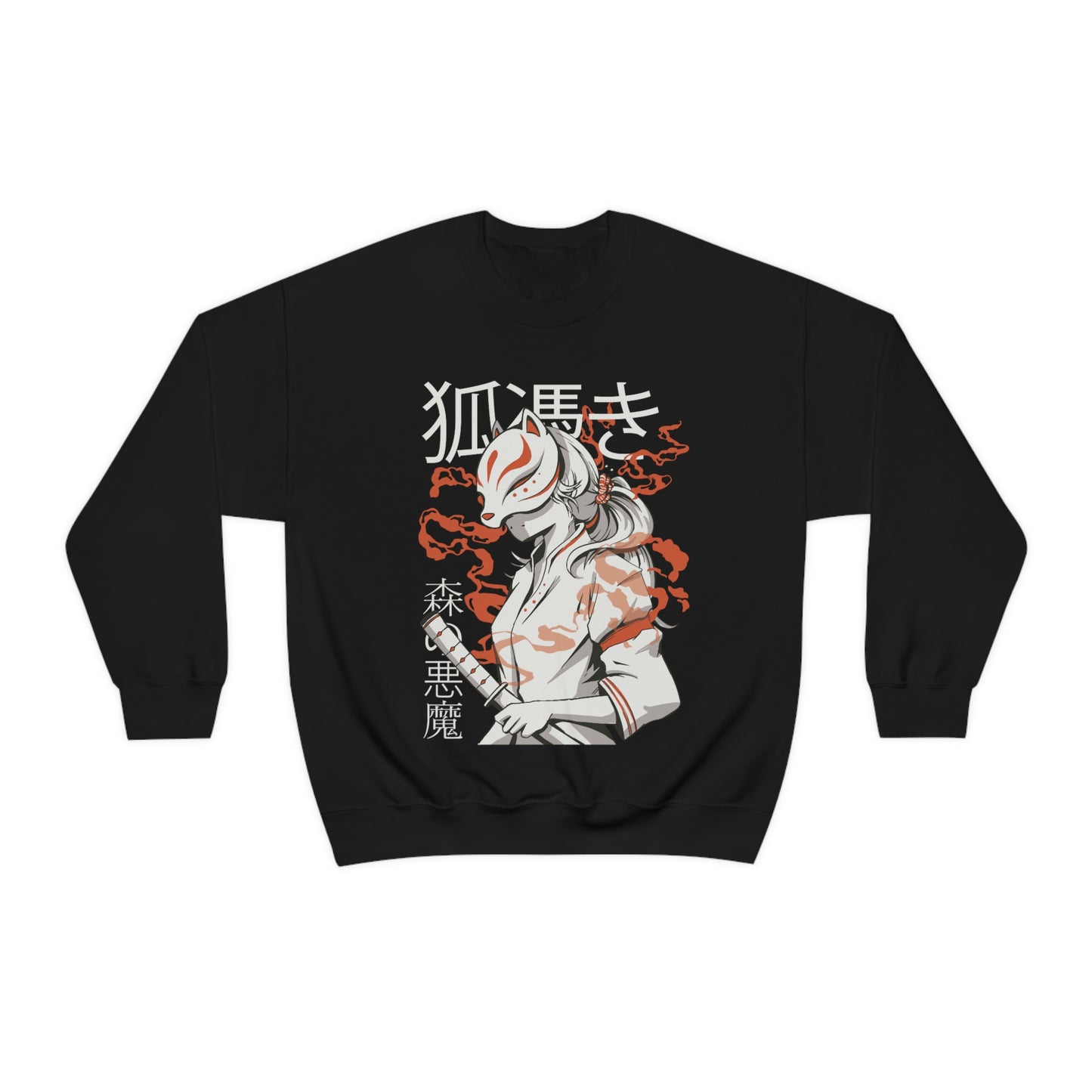 Japanese Aesthetic Kitsune Samurai Sweatshirt