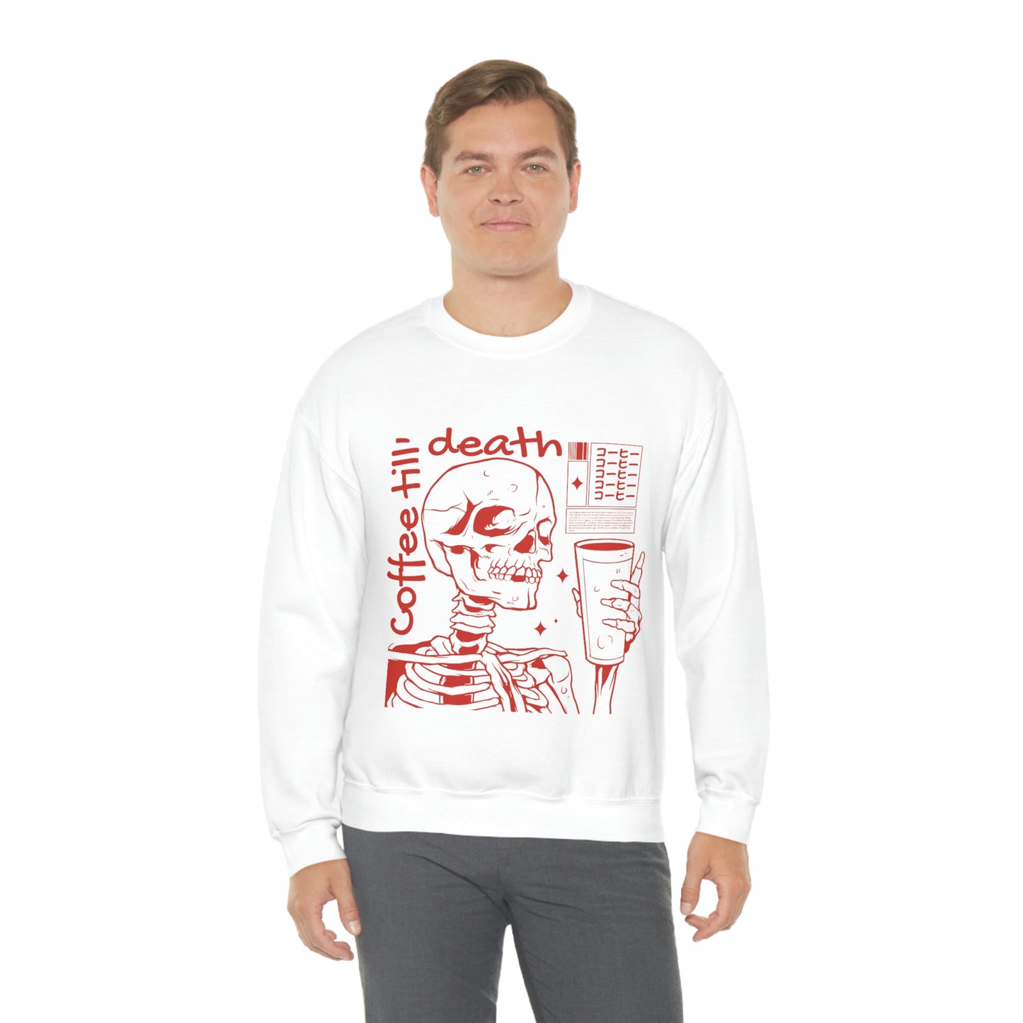 Coffee Till Death Goth Aesthetic Sweatshirt