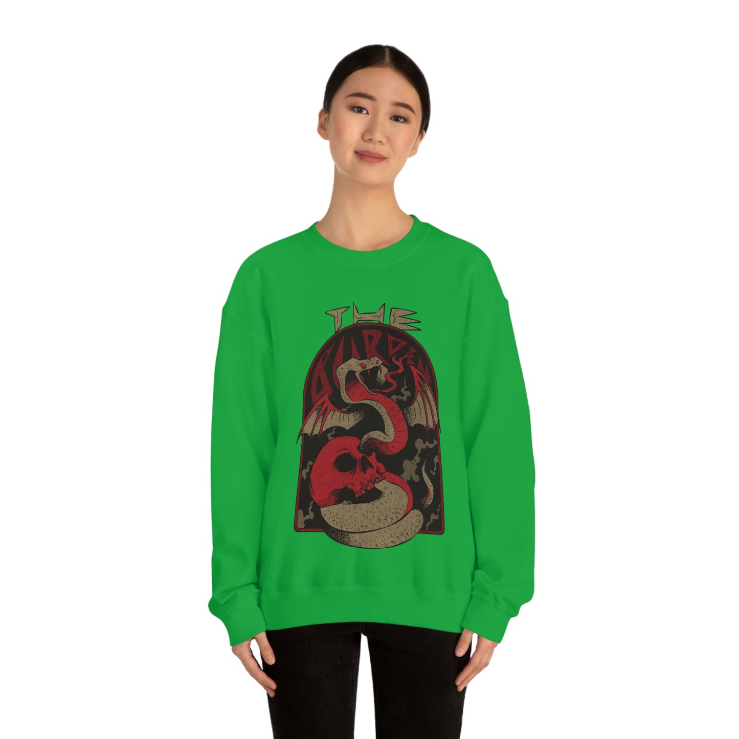 Snake N Skull Goth Aesthetic Sweatshirt