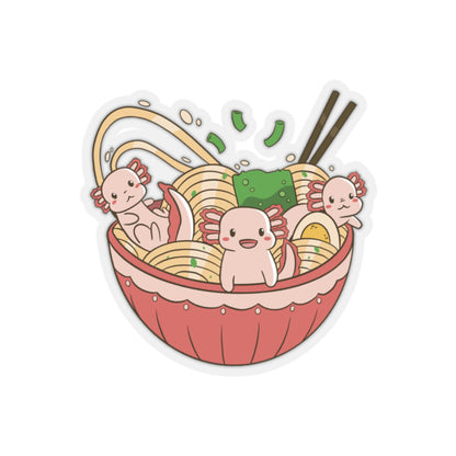 Kawaii Aesthetic, Yami Kawaii Cute Axolotls in Ramen Sticker