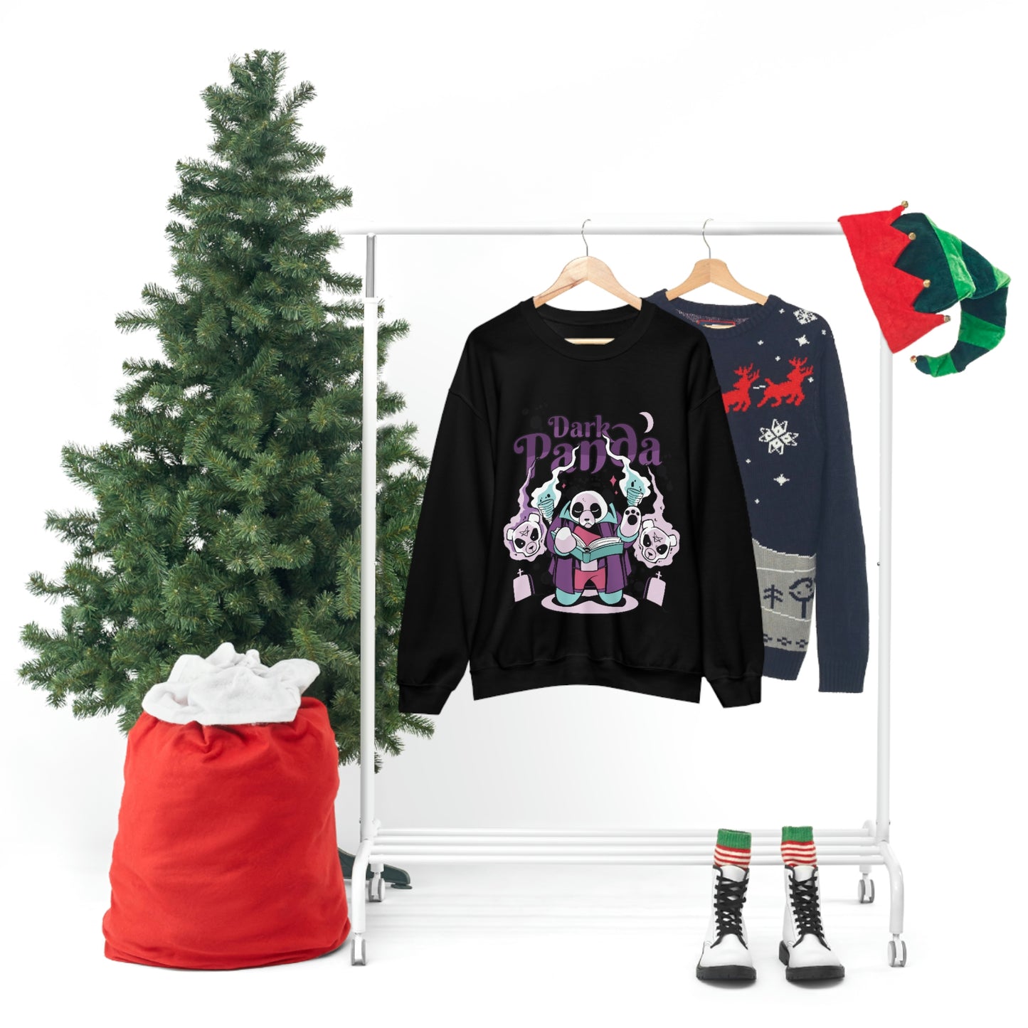 Dark Panda Pastel Goth Aesthetic Sweatshirt