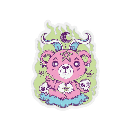 Gothic Bear Cute Occult Goth Aesthetic Sticker