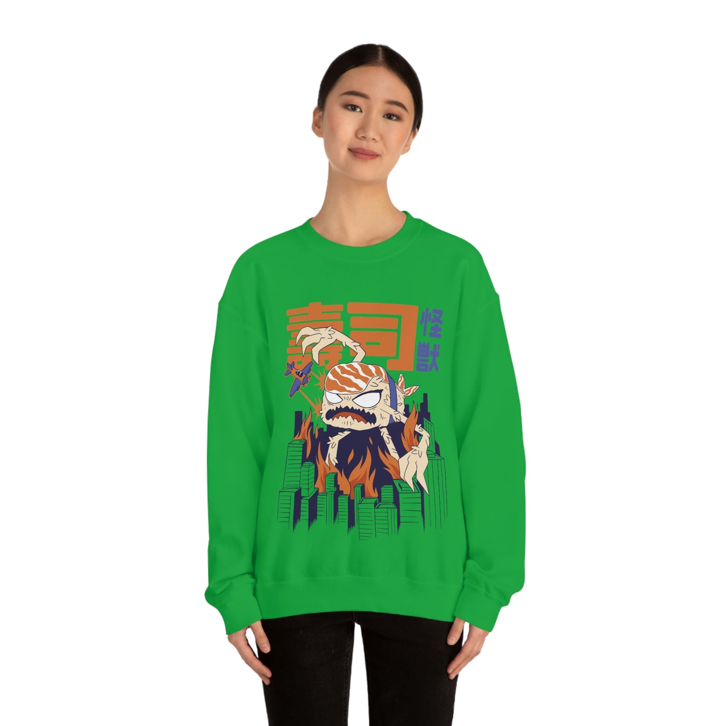 Japanese Aesthetic Sushi Kaiju Monster Sweatshirt