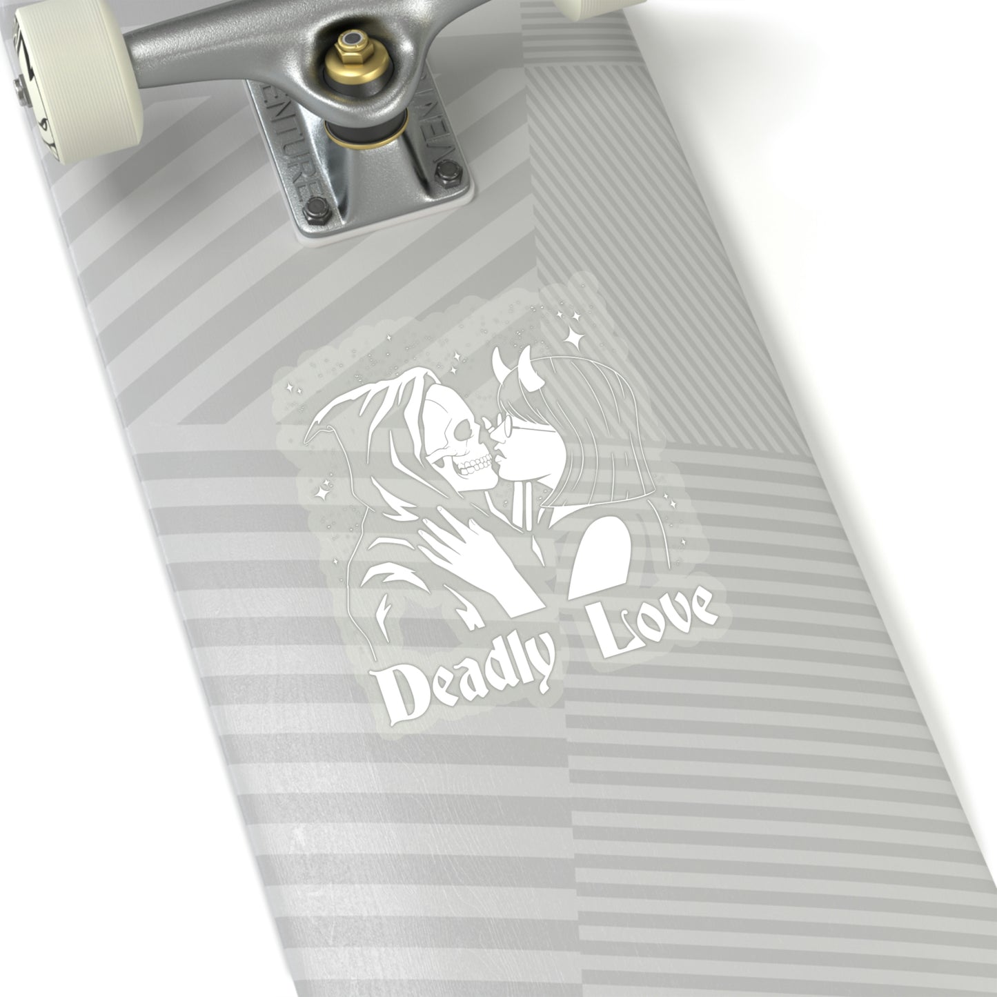 Deadly Love Skeleton Goth Aesthetic Sticker