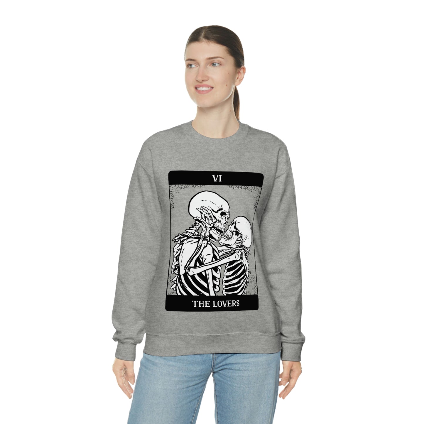 The Lovers Tarrot Card Goth Aesthetic Sweatshirt