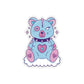 Pastel Goth Bear, Goth Aesthetic Sticker