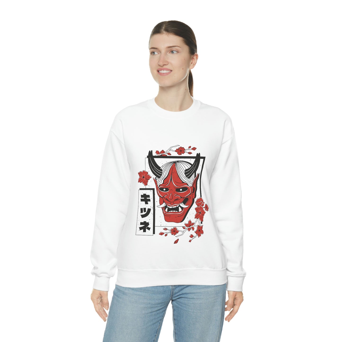 Indie Japanese Art, Japan Streeetwear Retro, Japanese Aesthetic Mask Sweatshirt