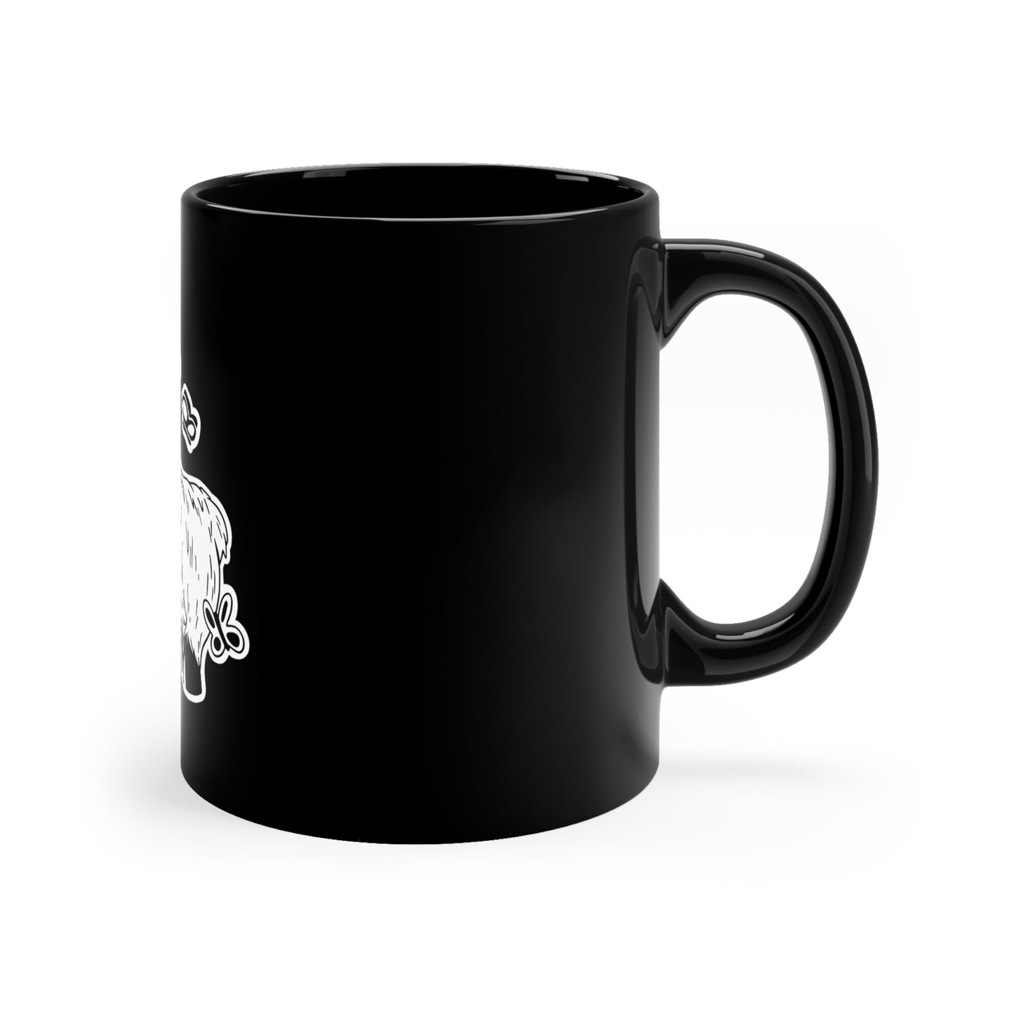 Gothic Cow Graphic Goth Aesthetic 11oz Black Mug